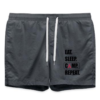 Camping - Swim Trunks - anthracite - Front - AI Model Male 185 light (185cm)