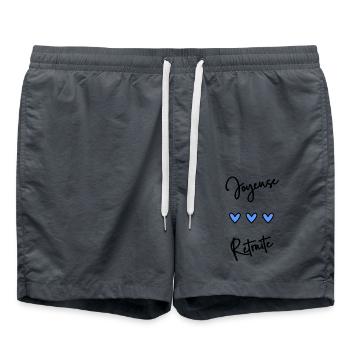 JOYEUSE RETRAITE. RETRAITE. BONNE RETRAITE - Short de bain - charbon - Devant - AI Model Male 185 light (185cm)