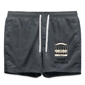 Herrenhandtasche Bier - Badeshorts - Anthrazit - Vorne - AI Model Male 185 light (185cm)