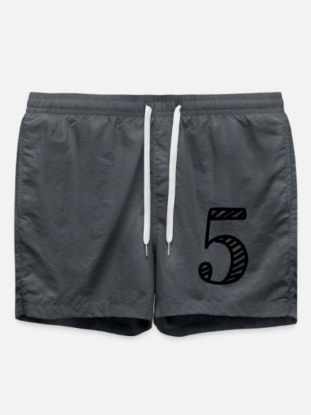 5 JAHRE. 5-jähriges JUBILÄUM. GEBURTSTAG 5 JAHRE. 5 - Badeshorts - Anthrazit