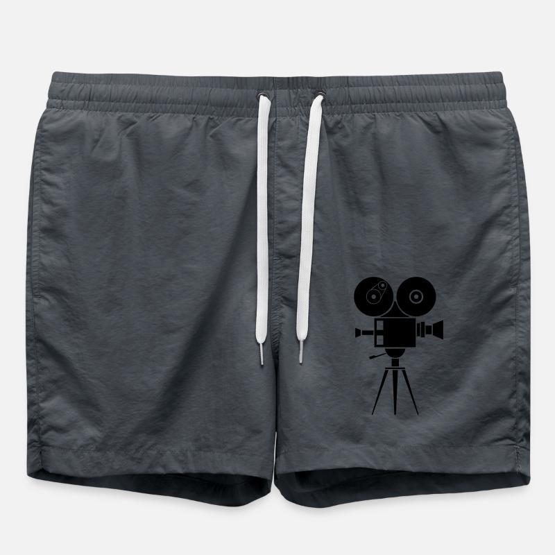 camera - Swim Trunks - anthracite
