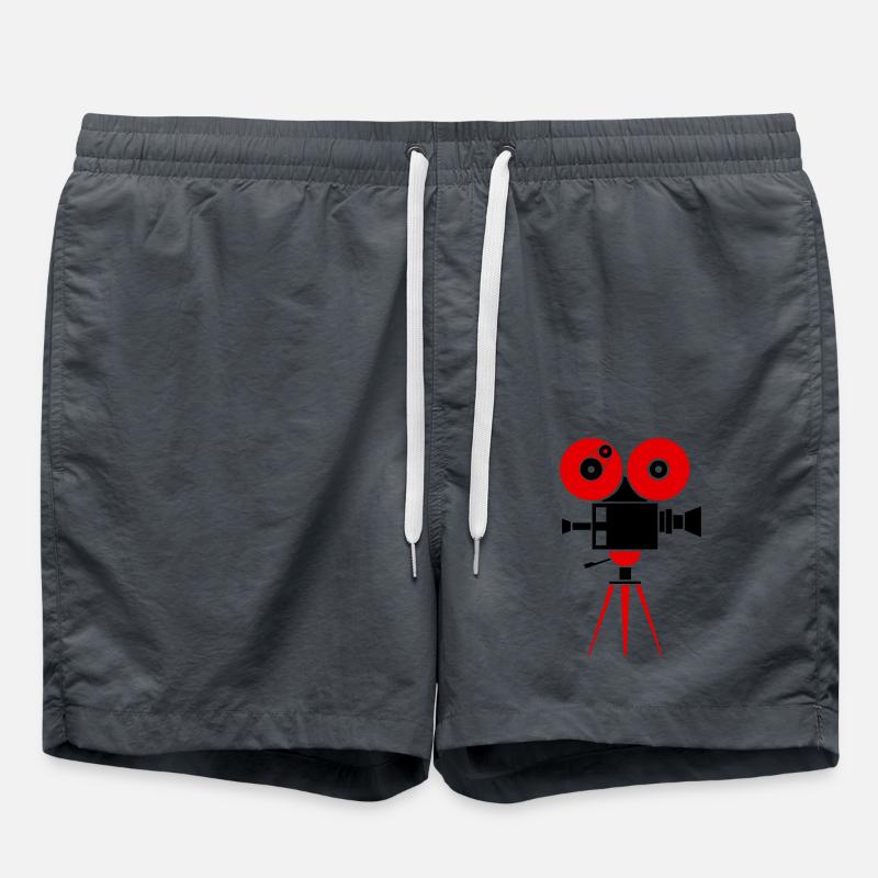 camera - Swim Trunks - anthracite