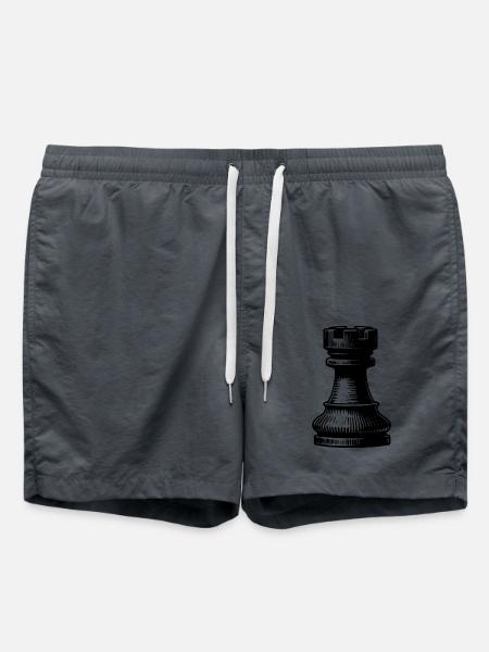 Chess Set Chess Figure Tower - Swim Trunks - anthracite