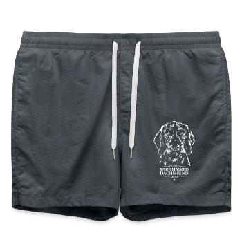 Teckel à poil dur Maman Teckel à poil dur Wilsigns - Short de bain - charbon - Devant - AI Model Male 185 light (185cm)