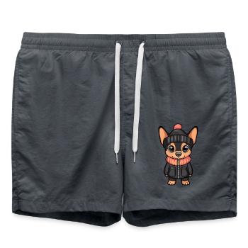Pinscher Chien Hiver - Short de bain - charbon - Devant - AI Model Male 185 light (185cm)