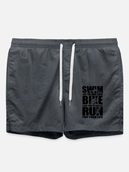 Triathlon Running Swimming Cycling - Swim Trunks - anthracite