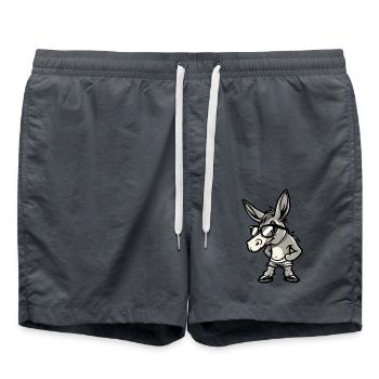 Donkey Comic Cool - Swim Trunks - anthracite - Front - AI Model Male 185 light (185cm)