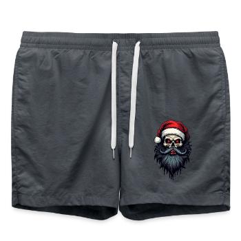 Claus X Mas - Swim Trunks - anthracite - Front - AI Model Male 185 light (185cm)