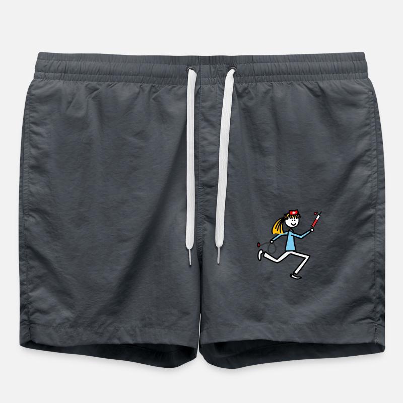 Krankenschwester - Badeshorts - Anthrazit