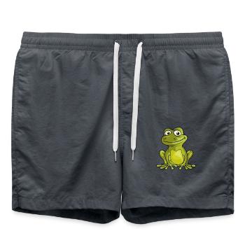 Grenouille roi baiser cadeau quak - Short de bain - charbon - Devant - AI Model Male 185 light (185cm)