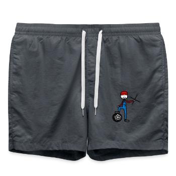 Mechaniker - Badeshorts - Anthrazit - Vorne - AI Model Male 185 light (185cm)