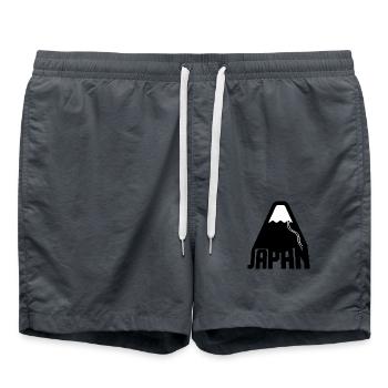 Berg fuji japan - Badeshorts - Anthrazit - Vorne - AI Model Male 185 light (185cm)