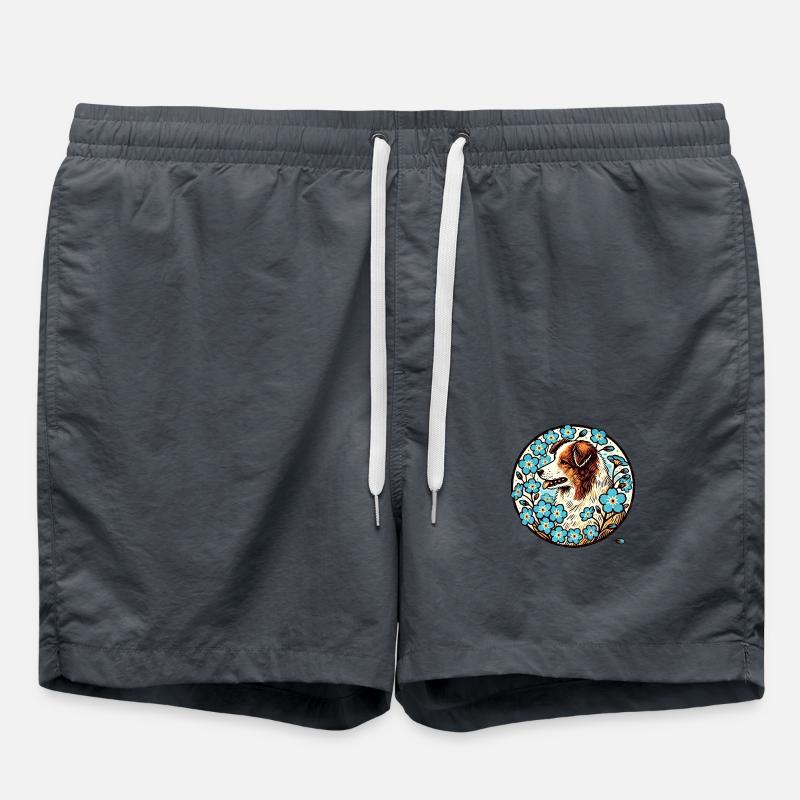 Australian Shephard - Swim Trunks - anthracite