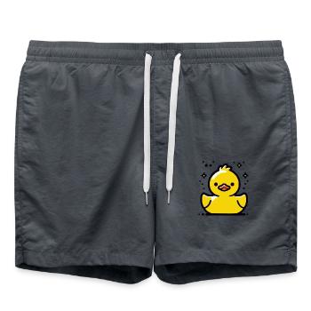 Rubber duck - Swim Trunks - anthracite - Front - AI Model Male 185 light (185cm)