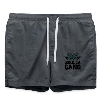 Gang de gorilles - Short de bain - charbon - Devant - AI Model Male 185 light (185cm)