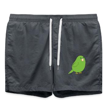 perruche ondulée - Short de bain - charbon - Devant - AI Model Male 185 light (185cm)