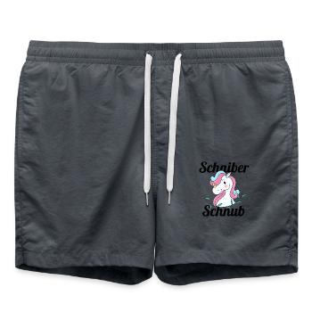 Schinber Einhorn - Badeshorts - Anthrazit - Vorne - AI Model Male 185 light (185cm)