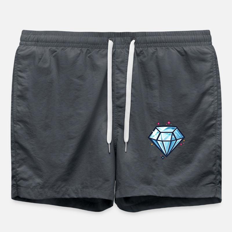 Glitter Diamond - Swim Trunks - anthracite