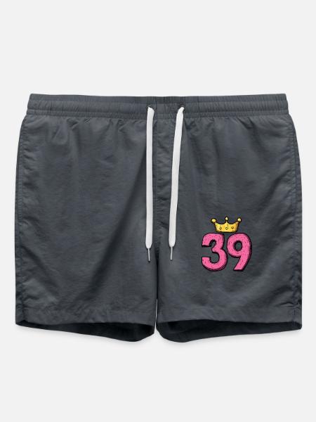 39 Number Crown - Swim Trunks - anthracite