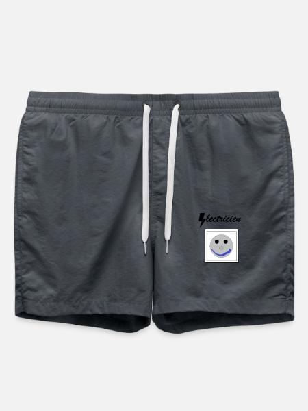 Electricien prise - Short de bain - charbon