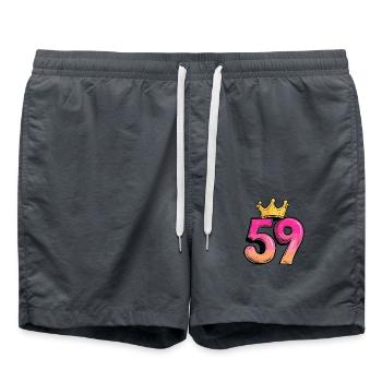 59 Number Krone - Swim Trunks - anthracite - Front - AI Model Male 185 light (185cm)