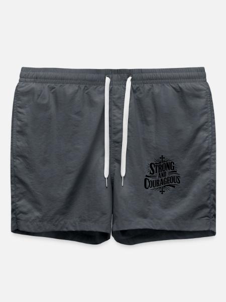 Courageous and strong - Swim Trunks - anthracite