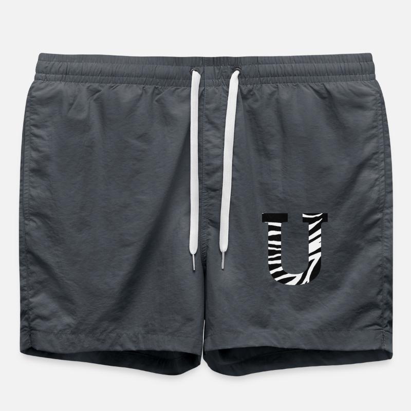 Brief an das Zebra - Badeshorts - Anthrazit