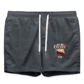 Hey, Hey! Cherry Pie - Swim Trunks - anthracite - Front - AI Model Male 185 light (185cm)