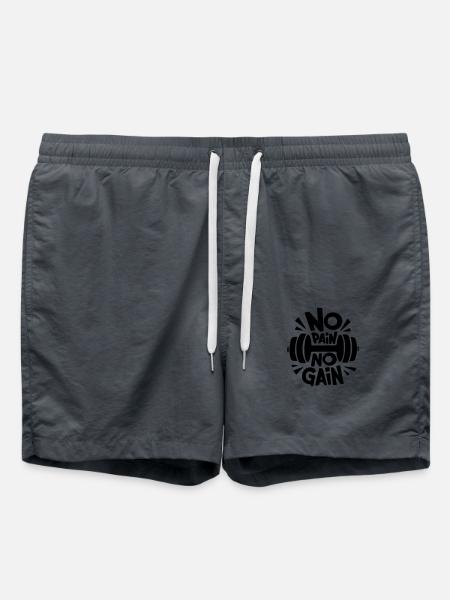 no pain no gain - Swim Trunks - anthracite