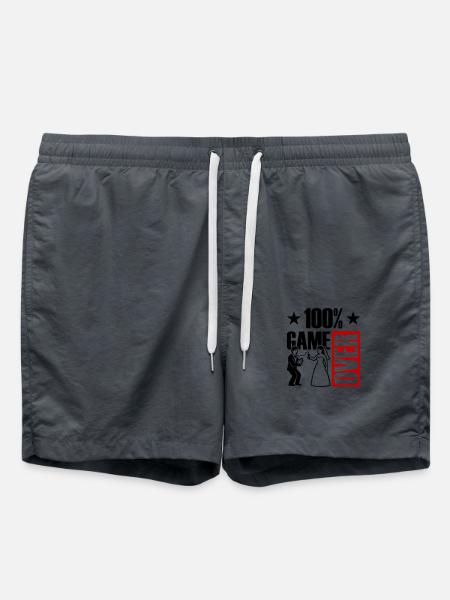 Game Over Newlyweds Funny - Swim Trunks - anthracite