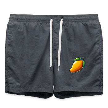 Mango, exotische Früchte - Badeshorts - Anthrazit - Vorne - AI Model Male 185 light (185cm)