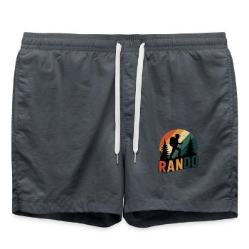 Randonne Rando randonneur - Short de bain - charbon - Devant - AI Model Male 185 light (185cm)