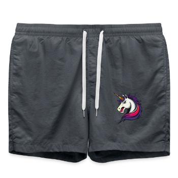 Uncicorn Evvil - Swim Trunks - anthracite - Front - AI Model Male 185 light (185cm)