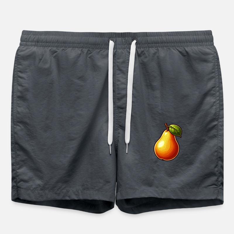 Pear - Fruit - Swim Trunks - anthracite