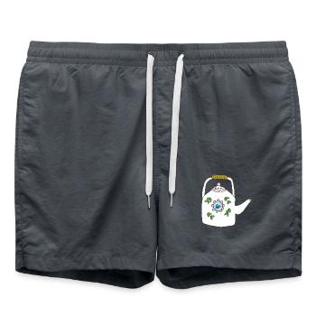 teekanne - Badeshorts - Anthrazit - Vorne - AI Model Male 185 light (185cm)