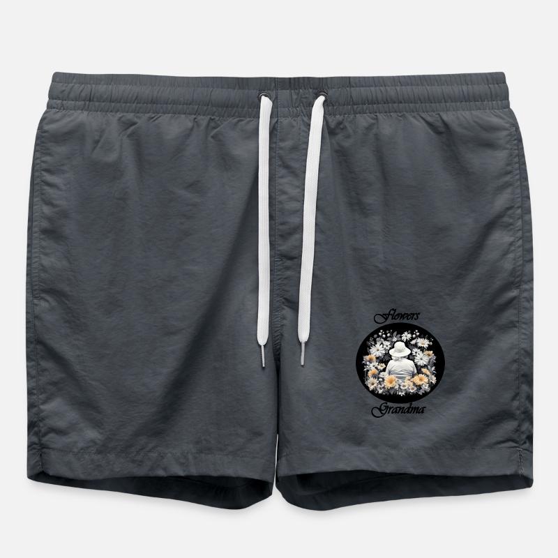 Mamie fleurie - Short de bain - charbon