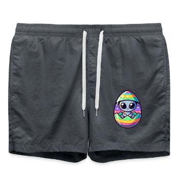 Conception d’éclosion d’oeuf de Pâques extraterrestre : surprise colorée - Short de bain - charbon - Devant - AI Model Male 185 light (185cm)