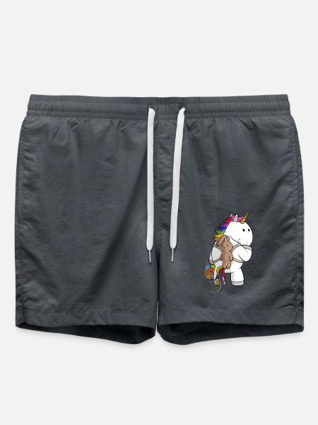 Oster Comic Einhorn - Badeshorts - Anthrazit