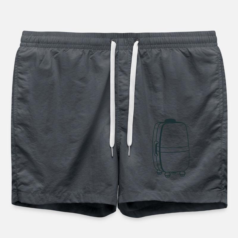 Big roller suitcase - Swim Trunks - anthracite