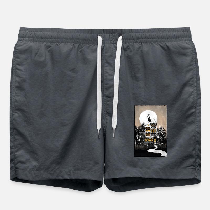 Halloween Haunted Mansion - Swim Trunks - anthracite