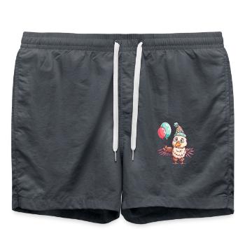 Eagle Birthday Baby - Swim Trunks - anthracite - Front - AI Model Male 185 light (185cm)