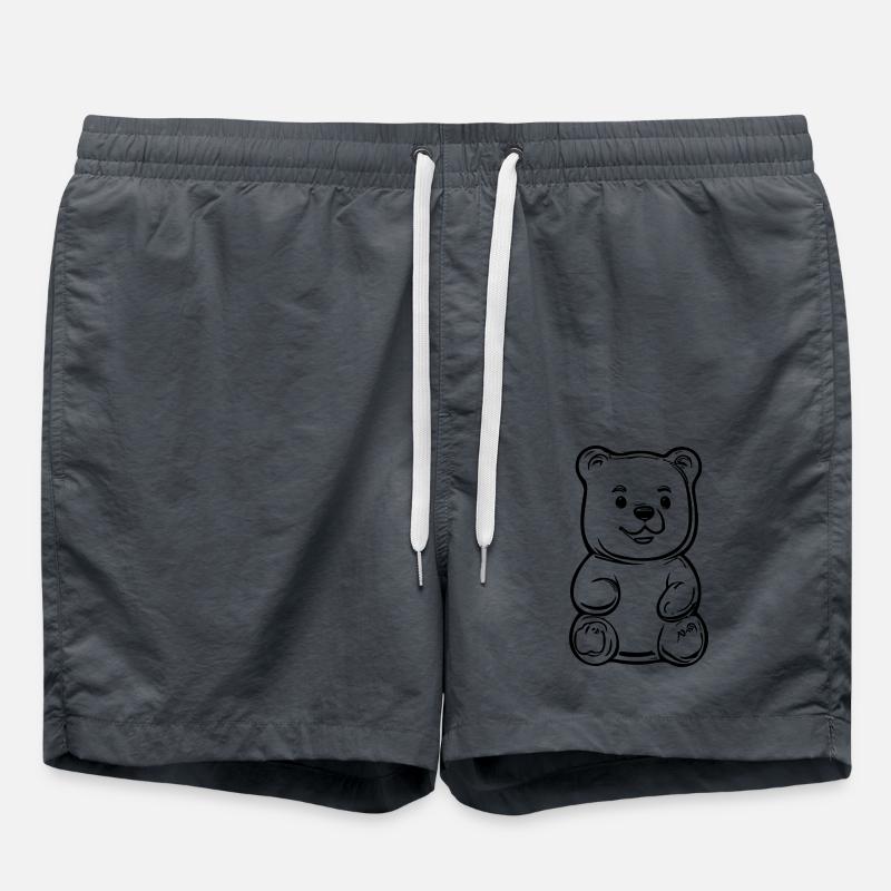 Teddy Bear - Swim Trunks - anthracite