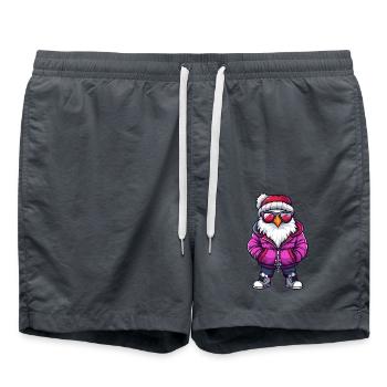 Bande dessinée d’hiver Eagle - Short de bain - charbon - Devant - AI Model Male 185 light (185cm)