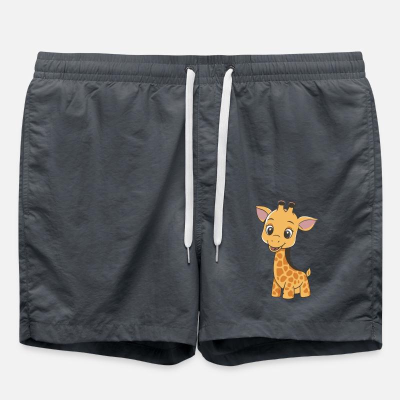 GIRAFFE - Badeshorts - Anthrazit