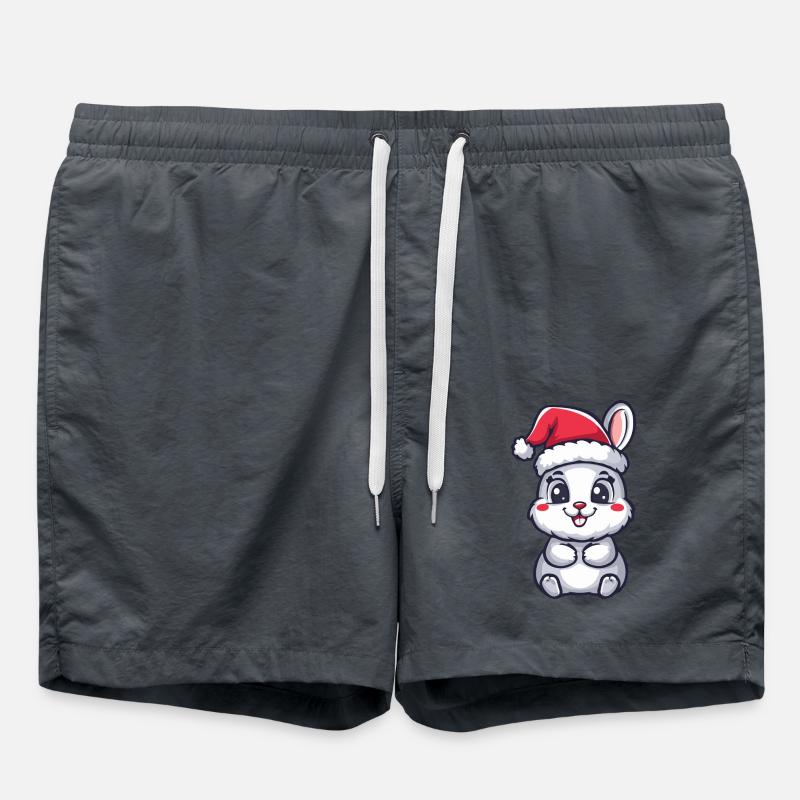 Bunny Christmas - Swim Trunks - anthracite