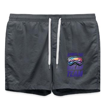 Après Ski Dream Team - Swim Trunks - anthracite - Front - AI Model Male 185 light (185cm)