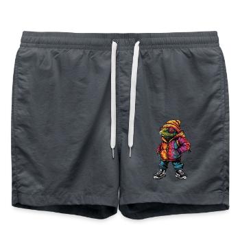 Caméléon Funny Winter - Short de bain - charbon - Devant - AI Model Male 185 light (185cm)