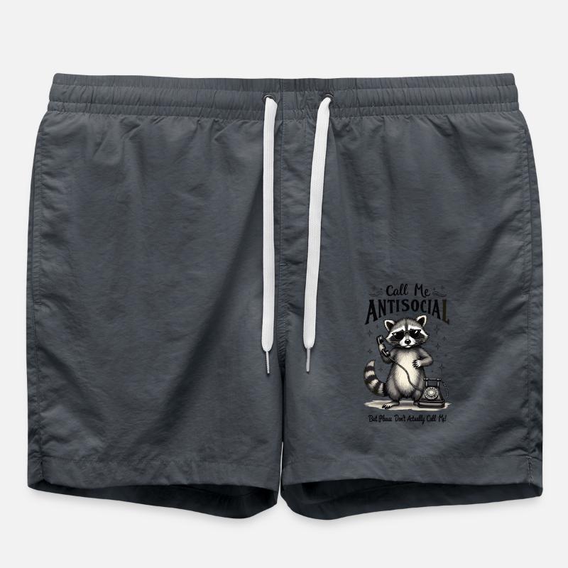 Antisocial - Swim Trunks - anthracite