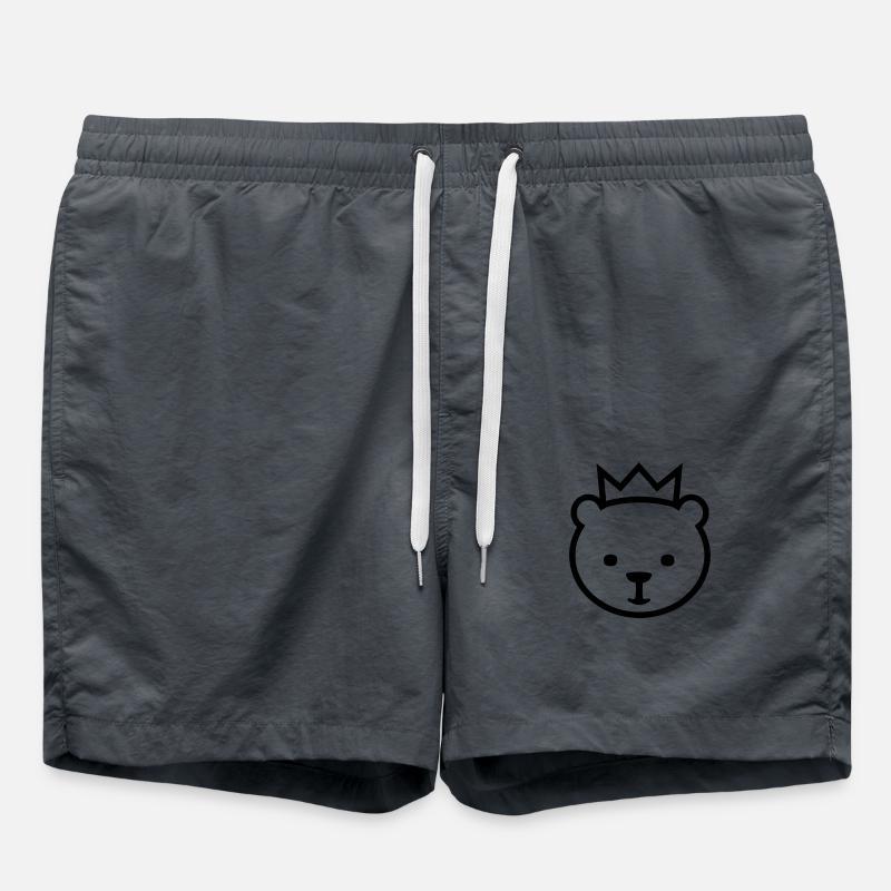 Berlin Bear - Swim Trunks - anthracite