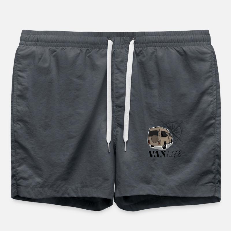 Van life beige - Swim Trunks - anthracite
